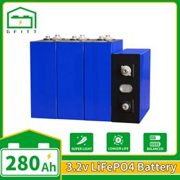 3.2V 280Ah Lifepo4 Battery 4PCS DIY 12V 24V 48V Rechargeable lifepo4 Batteri Pack Electric Car Solar Cells EV RV Yacht Forklift