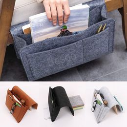 Felt Sofa Hanging Organiser Baskets Holder Bedside Storage Bags Dormitory Books Smartphone Remote Controller Storage Bags BH4301 TQQ