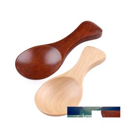 Tea Scoops Mini Wooden Spoon Kitchen Spice Wood Sugar Coffee Scoop Small Short Connt Spoons Utensils Cooking Tool Drop Delivery Home Otssm