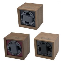 Watch Boxes Winder Box Automatic Wooden Single Suitable For Mechanical Watches Rotate Rotation Motor Wood