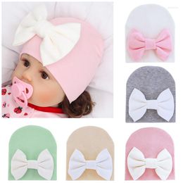 Hair Accessories Princess Baby Hat Born Beanie Big Bow Pography Props Girl Cap Spring Autumn Toddler Infant 0-3M