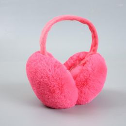 Berets ! Solid Color Autumn And Winter Earmuffs Unisex Fur Headphones Warm Ear Muffs Windproof Skiing Walking Cycling