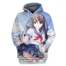 Men's Hoodies SONSPEE 3D Anime Cartoon Loli Print Hoodie Autumn And Winter Men's Ladies Campus Sexy Maid Otaku Loose Casual Sweatshirt