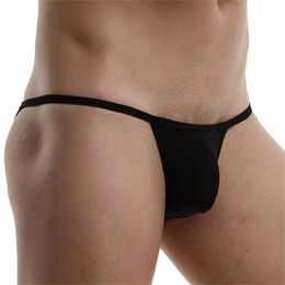 Underpants Mens Sexy Briefs Bikini Soft High Leg Low Rise Men's Panties Breathable Comfortable Ball Pouch Lingerie Ice Silk Underwear