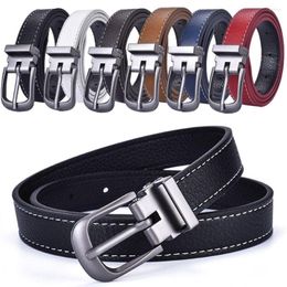 Belts Boys Girls Luxury Design Vintage Retro Thin Waist Strap Children Leather Belt Pin Buckle Waistband Trouser Dress