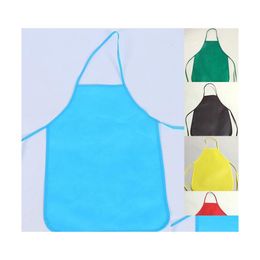 Aprons Unisex Colorf Children Waterproof Nonwoven Fabric Painting Pinafore Kids Apron For Activities Art Class Craft Drop Delivery H Dhfp8