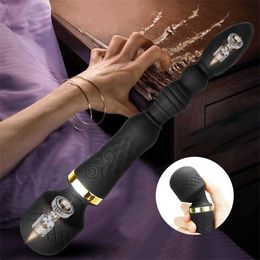 Sex toys Massager Powerful Dildo Vibrator Female Av Wand Clitoris Stimulator G-spot Anal Bead Dual Motor Plug Toys for Men Women