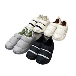 Tasarımcı Erkek Kadınlar Sıradan Ayakkabı Puffylette Sıcak Rahat Ekmek Ayakkabı Düşük Top Düz Spor Botları Boyut 36-44