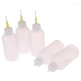 Storage Bottles 1 Pcs/Set 50ml Transparent Plastic Needle Glue Dispenser Clear Liquid Dropper Bottle For Rosin Solder Flux Paste