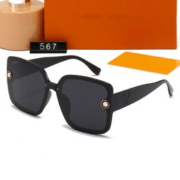 Designers sunglasses UV protection glasses Luxury polarized sunglass for women men letter Beach Retro square sun glass Casual eyeglasses with box very good