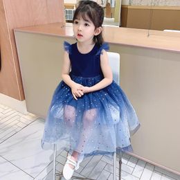 Girl Dresses Fashion Dress Star Princess Kids Spring Outfit Causal Cute For Birthday Party Uniform Clothes