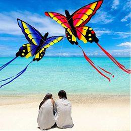 Kites Outdoor Fun Sports For Children Adults Colourful Butterfly Animal Kite Toys Bird Single Line With Flying Tools 0110