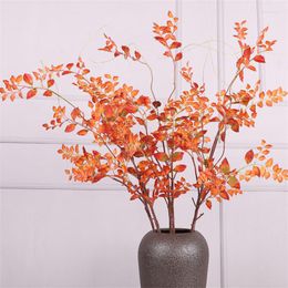 Decorative Flowers Nordic Simulated Glued Handle Jade Green Leaves Dry Branches Artificial Home Furnishings Living Rooms