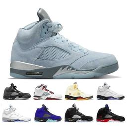 Баскетбольная обувь Jumpman 5 OG 5s мужские ретро кроссовки Bluebird Concord Raging Bull Racer Blue Jade Horizon Green Bean Hare Concord Easter мужчины