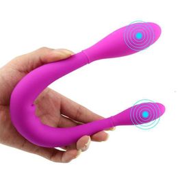 Sex toy massager Adult Massager Double Head Dildo Vibrators for Women Dual Motor Anal Clitoris Vaginal g Spot Gays Toys Couples Vibrator
