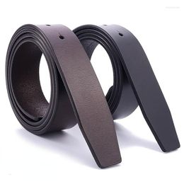 Belts 3.3CM Men's Cow Leather Belt Strap Male Genuine Jeans Pants Pin Buckle For Men 110-125cm No