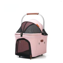 Dog Car Seat Covers Portable Pet Basket Bag Carrier Aviation Case Outdoor Carry-on For Cats And Dogs Folding