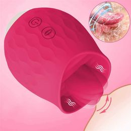Sex toys Massager New Rose Vibrators Toys Female Tongue Licking Clitoris Vacuum Stimulator Vagina Adults Goods for Women