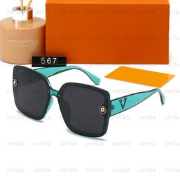 Fashion Gold Flowers Pattern Sunglass Designer Sunglasses For Women Red Blue Frame Beach Holiday Eyeglasses Mens L 5 Stylish Colours With Box