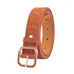 Belts Women Fashion Waist Belt Narrow Stretch Dress Thin Buckle Leather Waistband Everywhere Bag