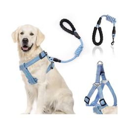 Dog Collars Leashes Harness Leash Rope Set Adjustable Dogs Chest Back Traction Puppy Pet Nylon Durable Outdoor Walking Chain Belt Dhnai