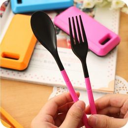 Dinnerware Sets 50Set 3pcs/set Portable Tableware With Folding Combination Bento Kitchen Tools