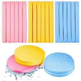Makeup Sponges 12Pcs Compressed Facial Sponge For Estheticians Face Round Cleansing Removal Pad Exfoliating Spa Washing