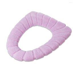 Toilet Seat Covers 1/2/3/5 Cover Closestool Pads Thicken Comfortable Bathroom Household Washable Mats Warm Keeping Decorative Pink