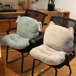 Pillow Plush Office Lumbar Seat Back Integrated Chair Sofa Waist Long