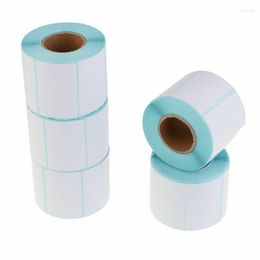 Gift Wrap 800pcs/Roll Blank White Direct Print Thermal Paper Sticker For Bar Code Label Price Tag In Roll