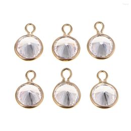 Pendant Necklaces 6x Copper Charm Jewellery Making Findings Crystal Rhinestone DIY Craft