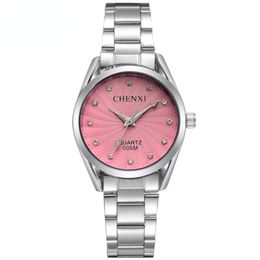 Wristwatches Aesthetics Fashion Women Pink Dress Watches Luxury Female Casual Ladies Rhinestone Quartz-watch Relogio Feminino