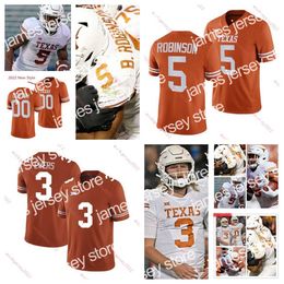 American College Football Wear Stitched Custom Mens College Texas Longhorn 98 Moro Ojomo 1 Justice Finkley 17 J'mond Tapp 18 Ovie Oghoufo Prince Dorbah Ben Armstrong