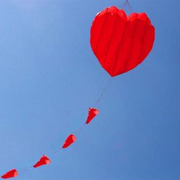 Kites Outdoor Fun Sports Love Heart Software Kite With Flying Tools Easy to fly 0110