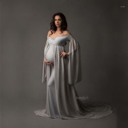 Maternity Dresses Baby Shower Jersey Pography With Cloak Fitted For Pregnant Dress Women Maxi Gown Showers Po Shoot