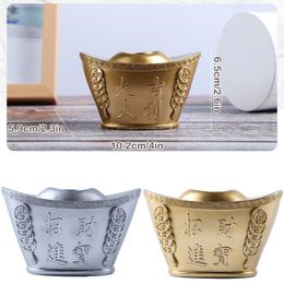 Storage Bottles Yuan Bao Toothpick Holder Dispenser Sturdy Box Prosperity Home Decoration For Office