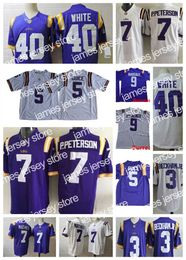 American College Football Wear Derrius Guice Tyrann Mathieu Football Jersey Mens Stitched #3 Odell Beckham Jr 7 Patrick Peterson 7 Leonard Fournette 40 Devin White 9