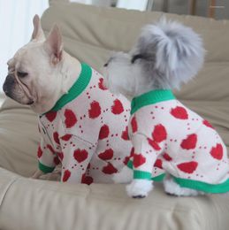 Dog Apparel Sweater Cotton Soft Small Clothing Cute French Fries Printed High Quality Design Jacket For Pets Cats Animals