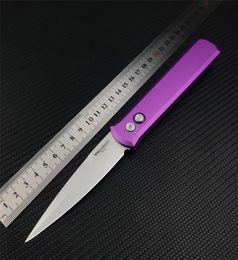 Pink Protech 920 Padrinho Faca dobrável Flipper Tactical Automatic Knifes ao ar livre Sobrevivência UT85 Pocket Knives Mordax Pt1718 22031544054