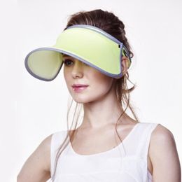 Wide Brim Hats 2023 Arrived Women Visor Sun Plain Hat Sports Cap Colours Beach Adjustable Apr Uv Protection Cover Face