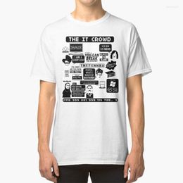 Men's T Shirts The It Crowd Quotes T-Shirt Moss Roy Richmond Jen Computer Nerd Geek