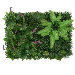 Decorative Flowers Boxwood Hedge Wall Panels Artificial Grass Backdrop Topiary Plant 15.7x23.6in Privacy Screen UV