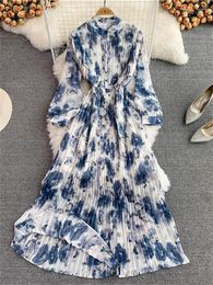 Casual Dresses Summer Women Elegant Floral Print Midi Female Bohemian A-Line Party Dress Fashion Ladies Prom Clothes Vestidos