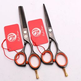 Hair Scissors 5.5" 16cm Purple Dragon Black Colour Thinning Cutting Shears Hairdressing Professional Set Z1014