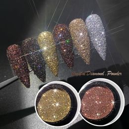 Nail Glitter 0.5g Powder Crystal Diamond Shiny Art Pigment Polish Laser Dazzling Disco Style DIY Decorations