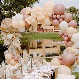 Other Decorative Stickers Pink Balloon Garland Arch Kit Chrome Rose Gold Latex Birthday Party Decor Kids Wedding Baby Shower Girl Decoration 230110