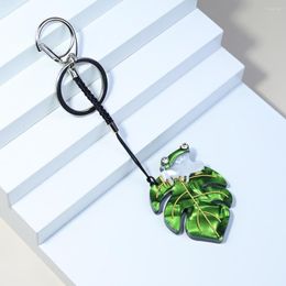 Keychains Charms Handmade Arcylic Animal Cross Keyring Frog Pendant Stainless Steel Key Chain For Women Jewlery