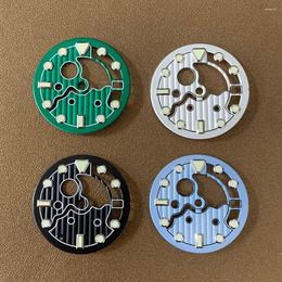 Watch Repair Kits Hollow Dial C3 Green Luminous SKX 28.5mm Modified Diving Suitable For Japanese NH35/NH36 Automatic Movement
