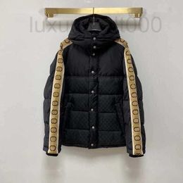 Jaqueta masculina de designer de parkas mass