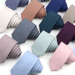 Neck Ties Fashion ties Classic Men s Slik Polyester Solid Colour Tie For Business Party Wedding Suit Shirt Skinny Accessory 230109
